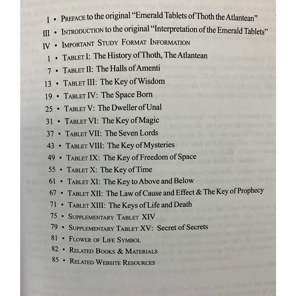 The Emerald Tablets of Thoth-The-Atlantean - Doreal 2006 Printing - Picture 4 of 6